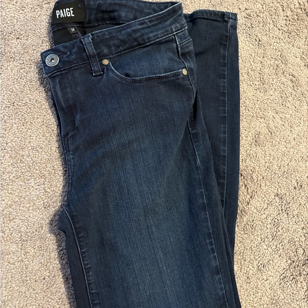PAIGE Women's Deep Indigo Skinny Jeans
